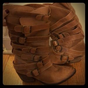 Buckled cowboy boots